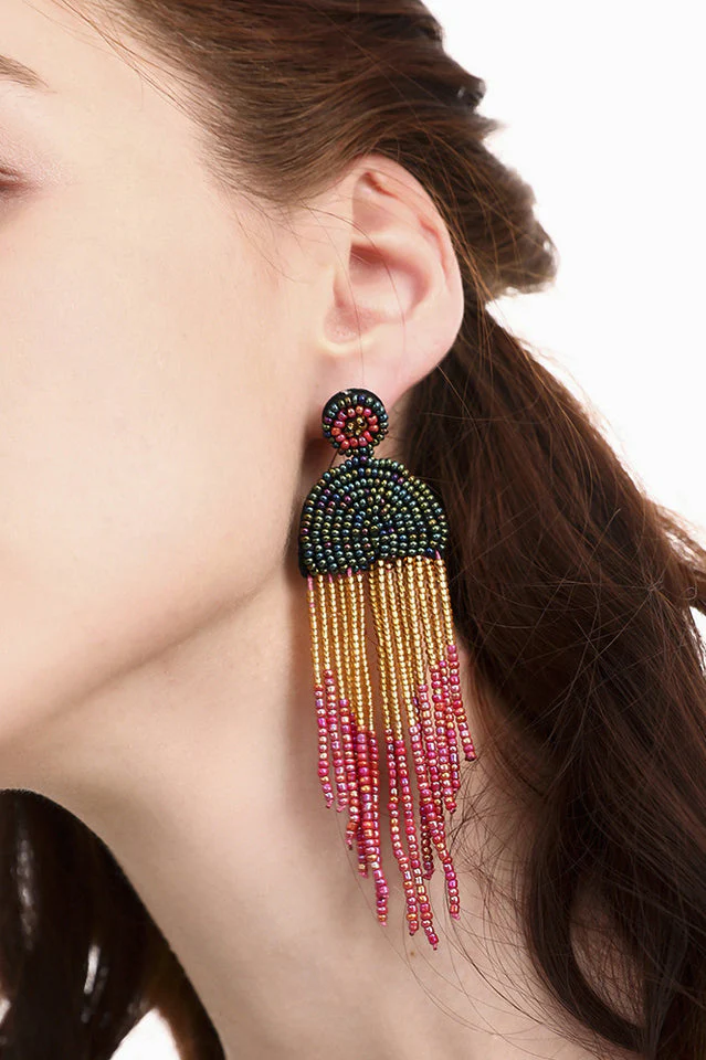 Boho Waterfall Drop Earrings - Image 3