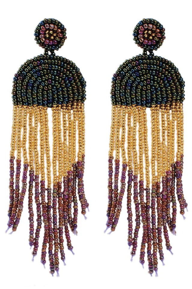 Boho Waterfall Drop Earrings - Image 6
