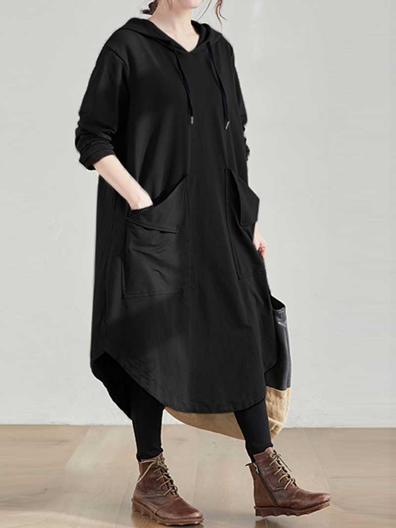 Bonjour Mi Amor Hooded Midi Dress - Image 2