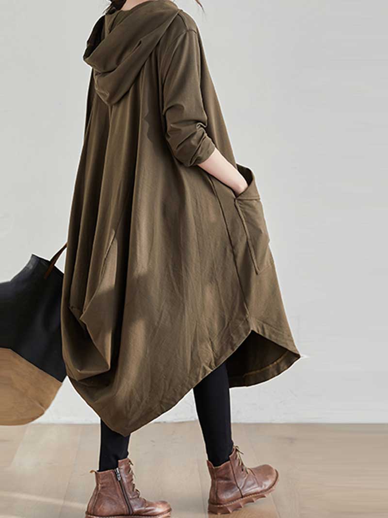 Bonjour Mi Amor Hooded Midi Dress - Image 3