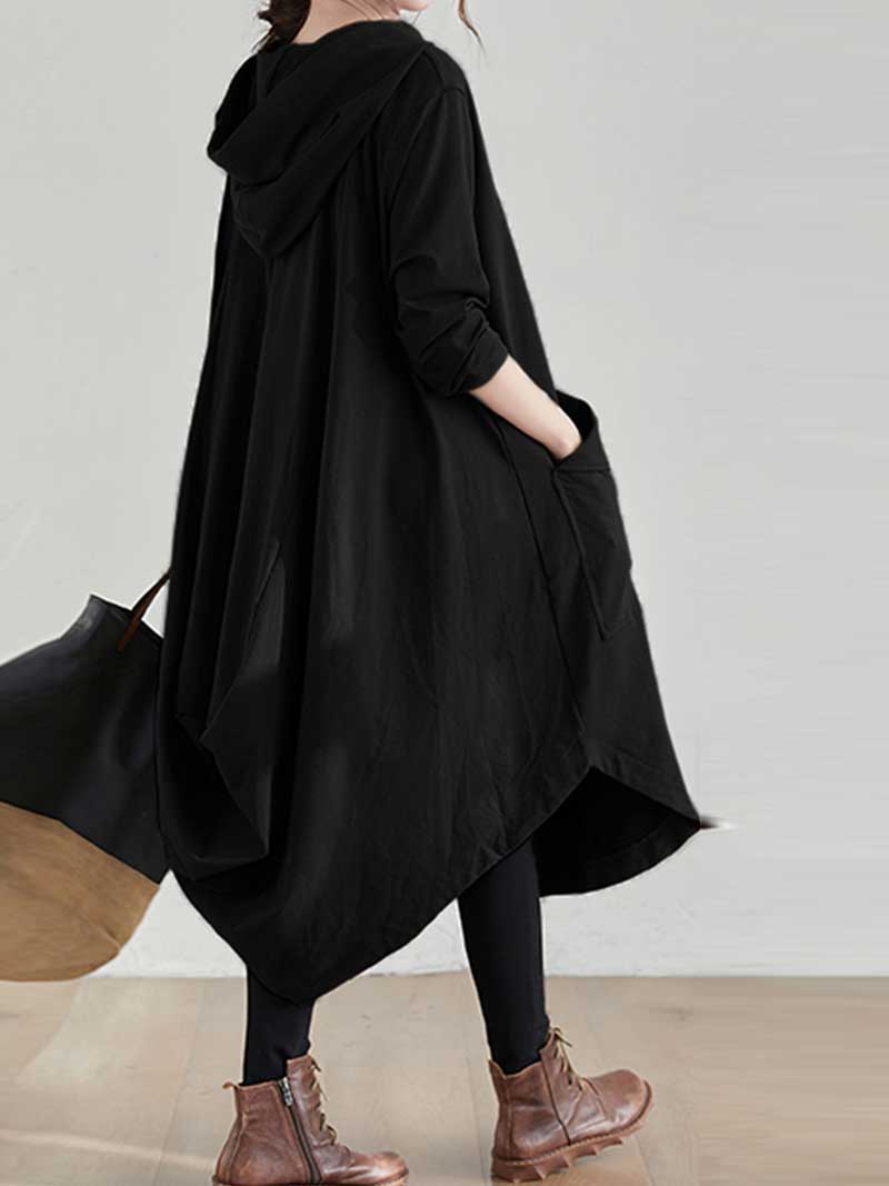 Bonjour Mi Amor Hooded Midi Dress - Image 4