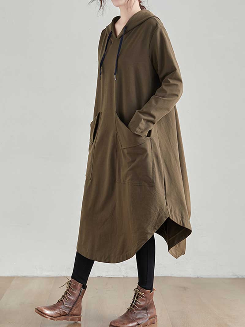 Bonjour Mi Amor Hooded Midi Dress - Image 7