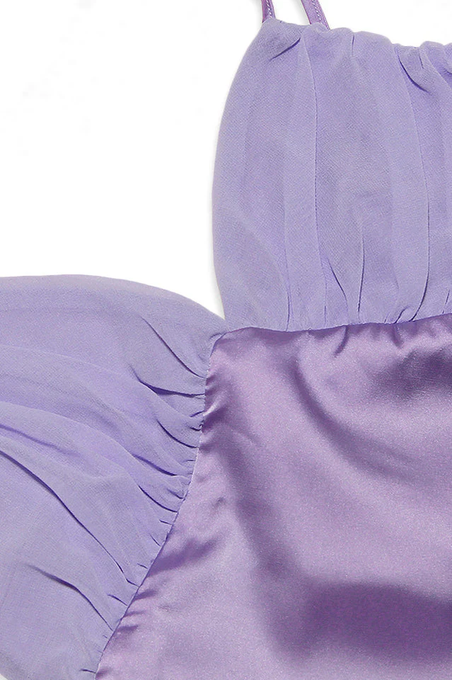 Bria Ruffle Baby Doll Satin Dress - Image 6