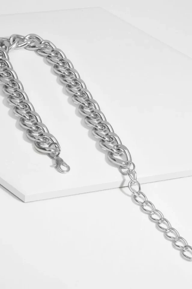 Brief Link Chain Collarbone Necklace - Image 8