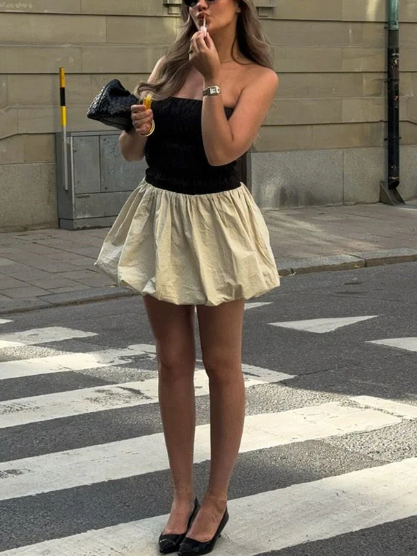Bubble Backless Mini Dress - Image 3