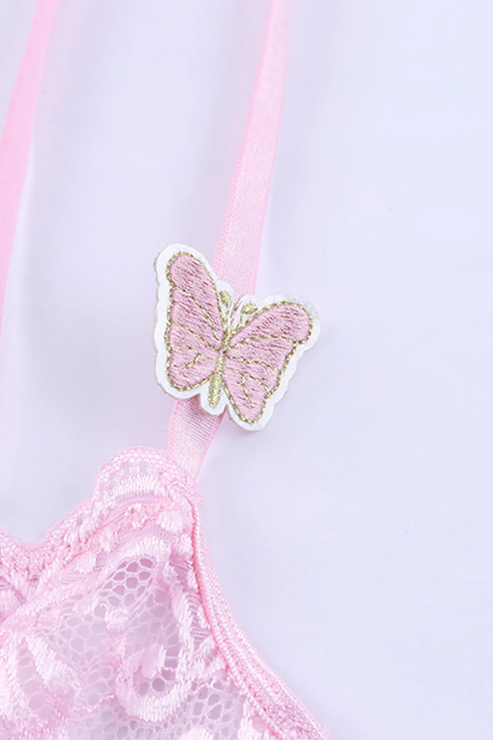 Butterfly Cut-Out Lace Bra And Panty Set - Image 17