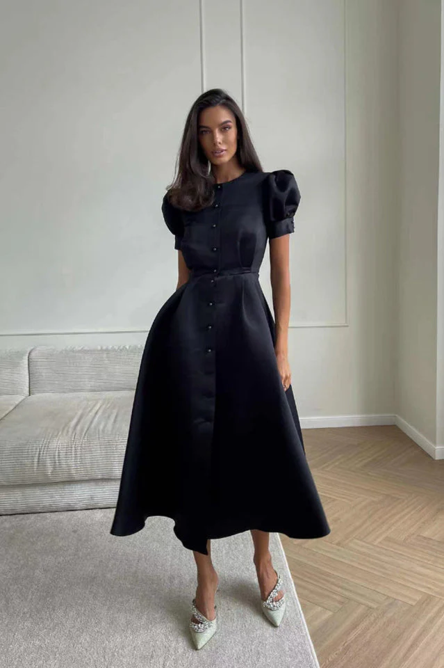 Button Front Mini Dress - Image 12