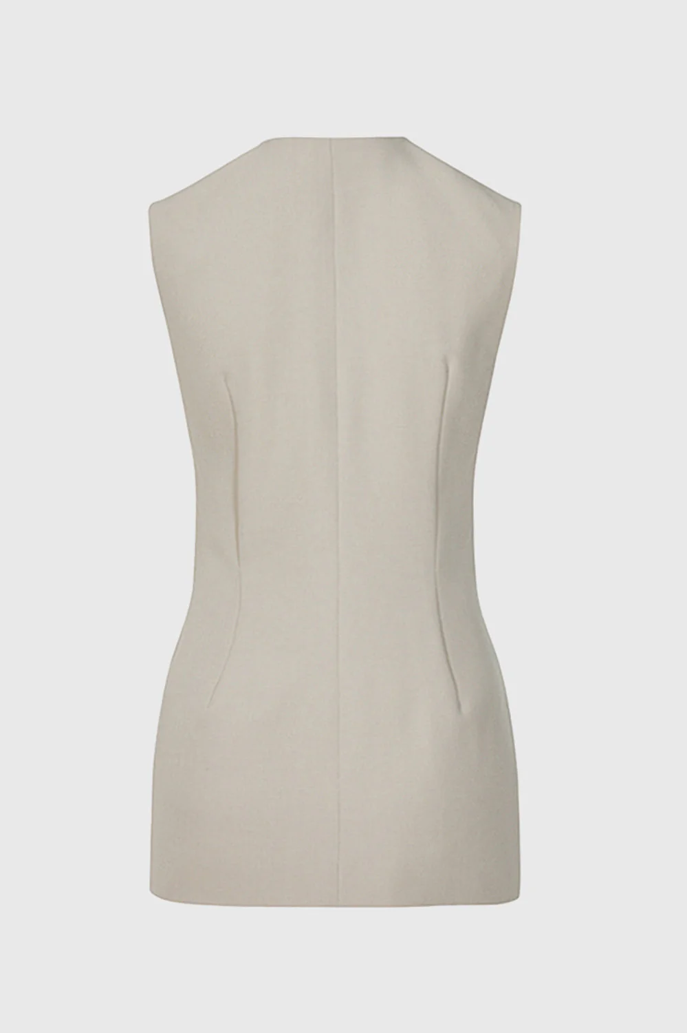 Buttoned Vest - Beige - Image 3
