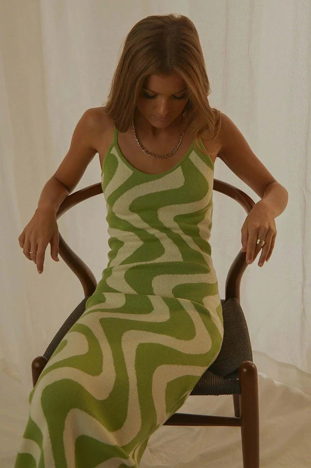 Cali Sweetheart Knit Maxi Dress - Image 5