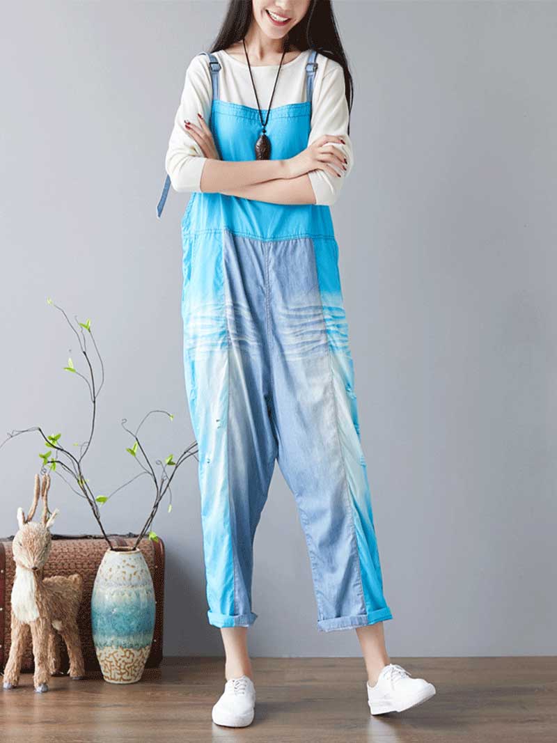 Call Me Crazy Denim Overall Dungarees - Image 2