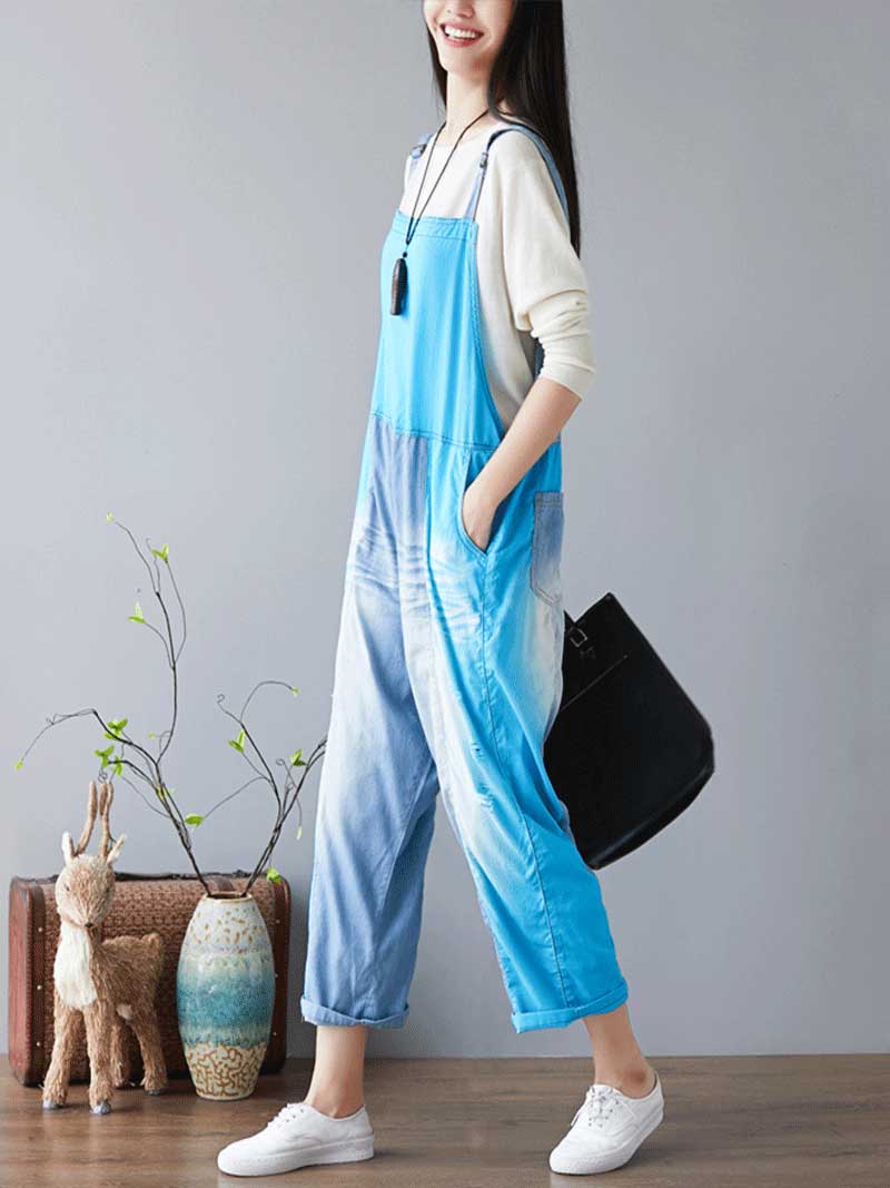 Call Me Crazy Denim Overall Dungarees - Image 8