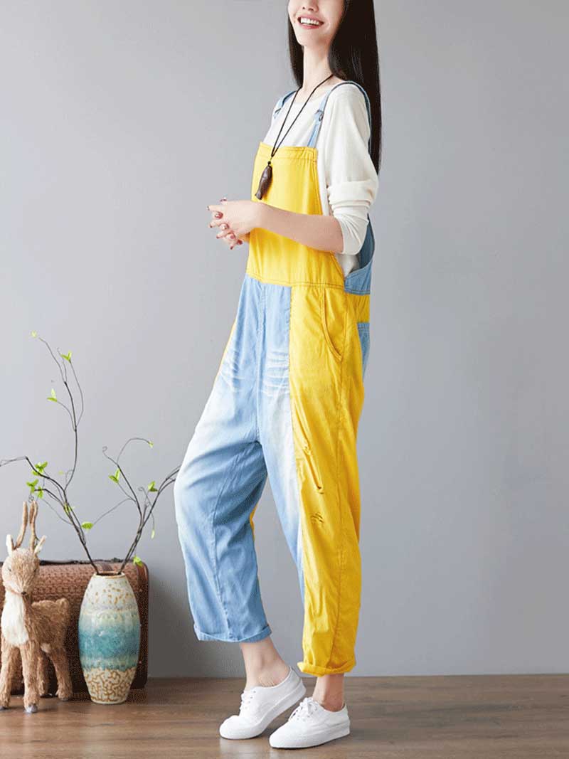 Call Me Crazy Denim Overall Dungarees - Image 9