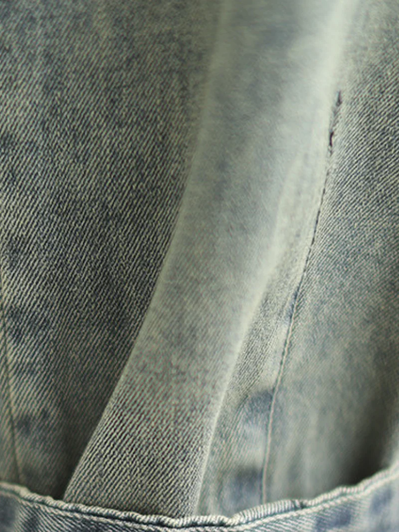 Call Me Crazy Denim High Waist Overall Dungarees - Image 5