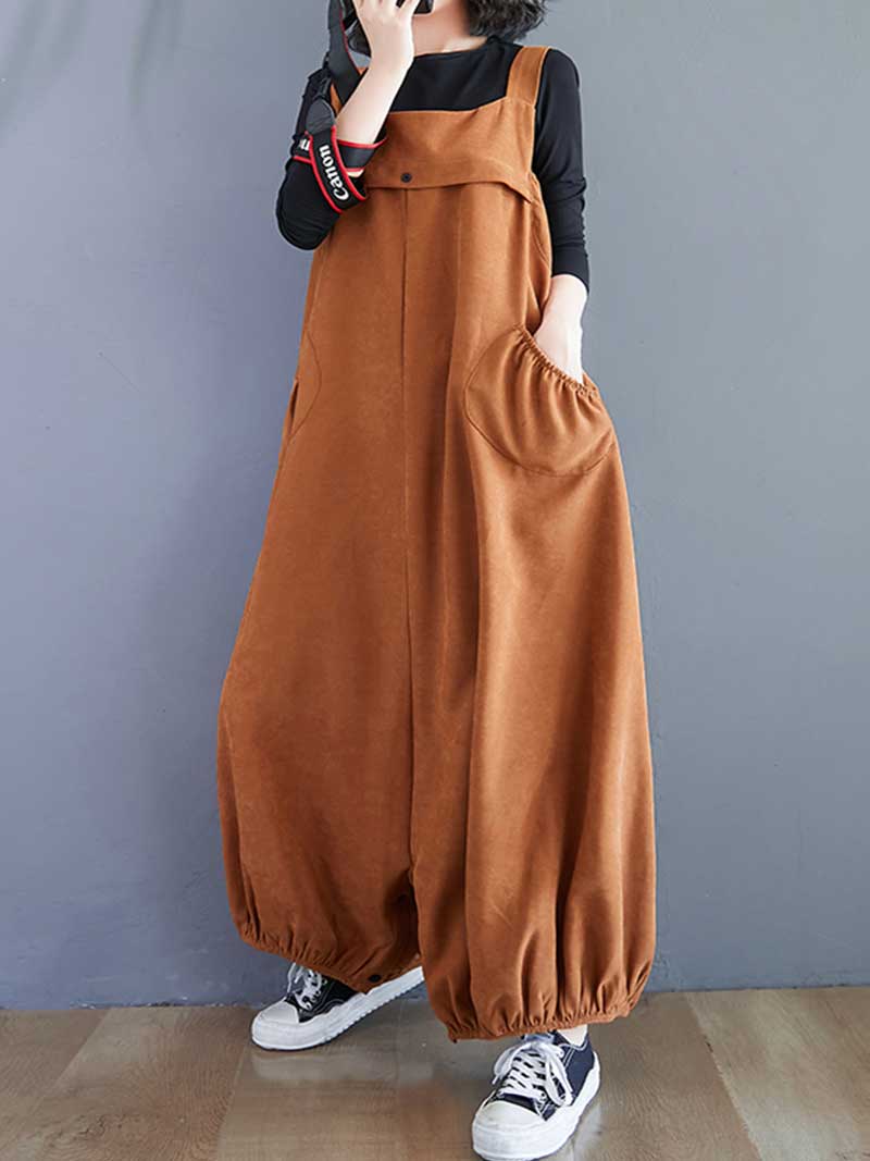 Call My Name  Cotton Overall Baggy Dungarees - Image 8