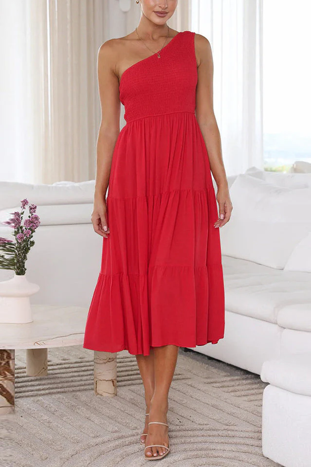 Cassy One Shoulder Abigail Dress - Image 12