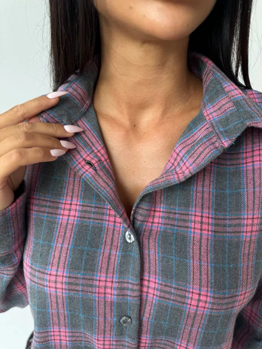 Casual Plaid Skirt Set - Image 3