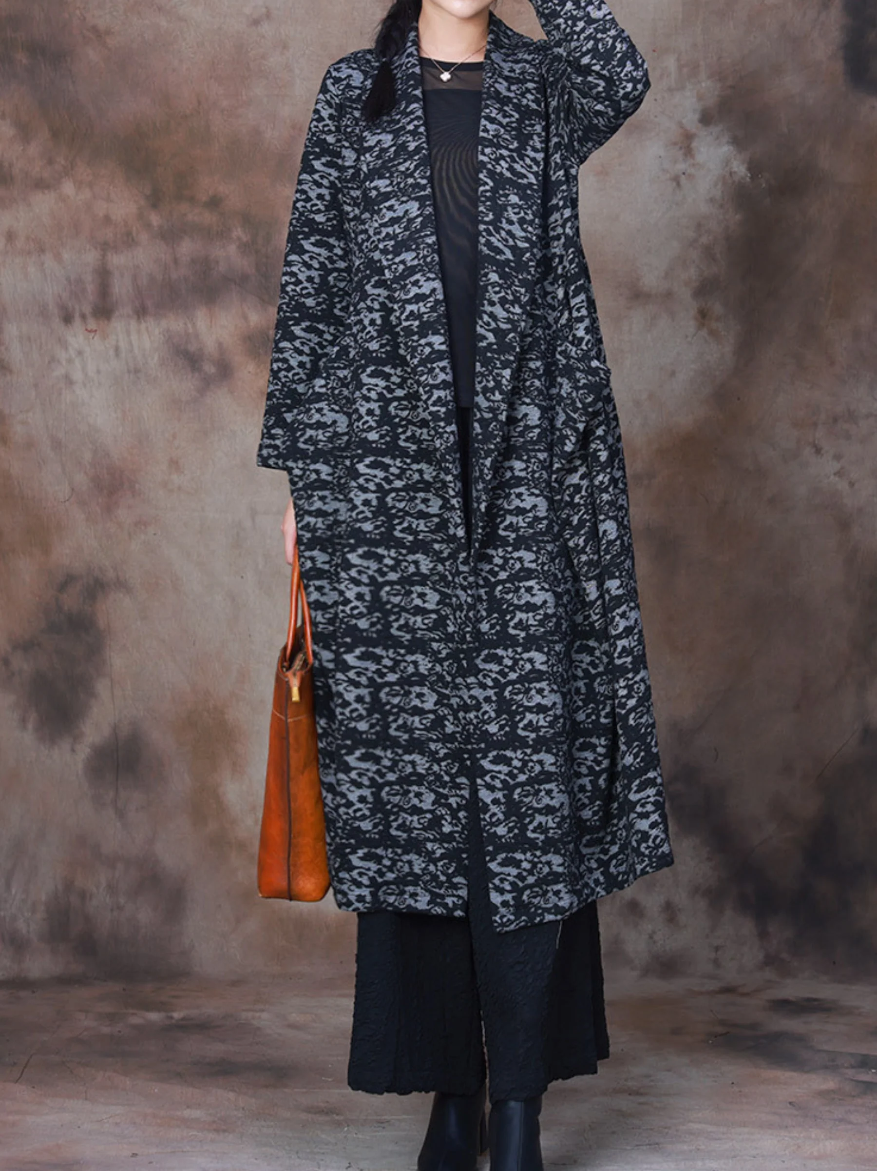 Chic Blazer Print Casual Pocket Jacket Dress for Women - Image 6