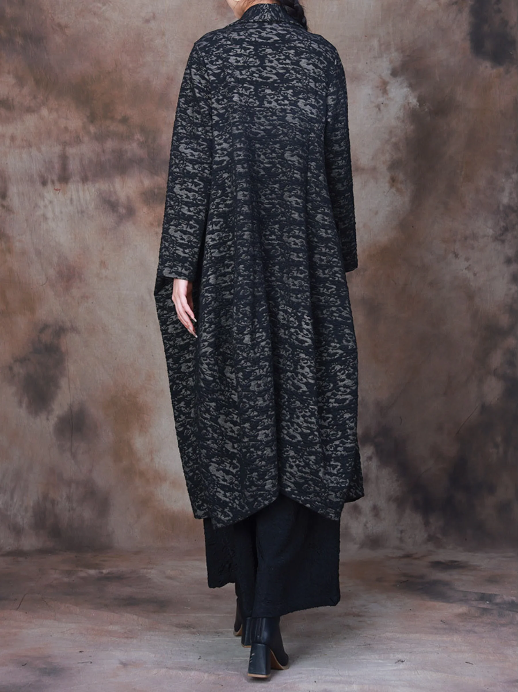 Chic Blazer Print Casual Pocket Jacket Dress for Women - Image 7