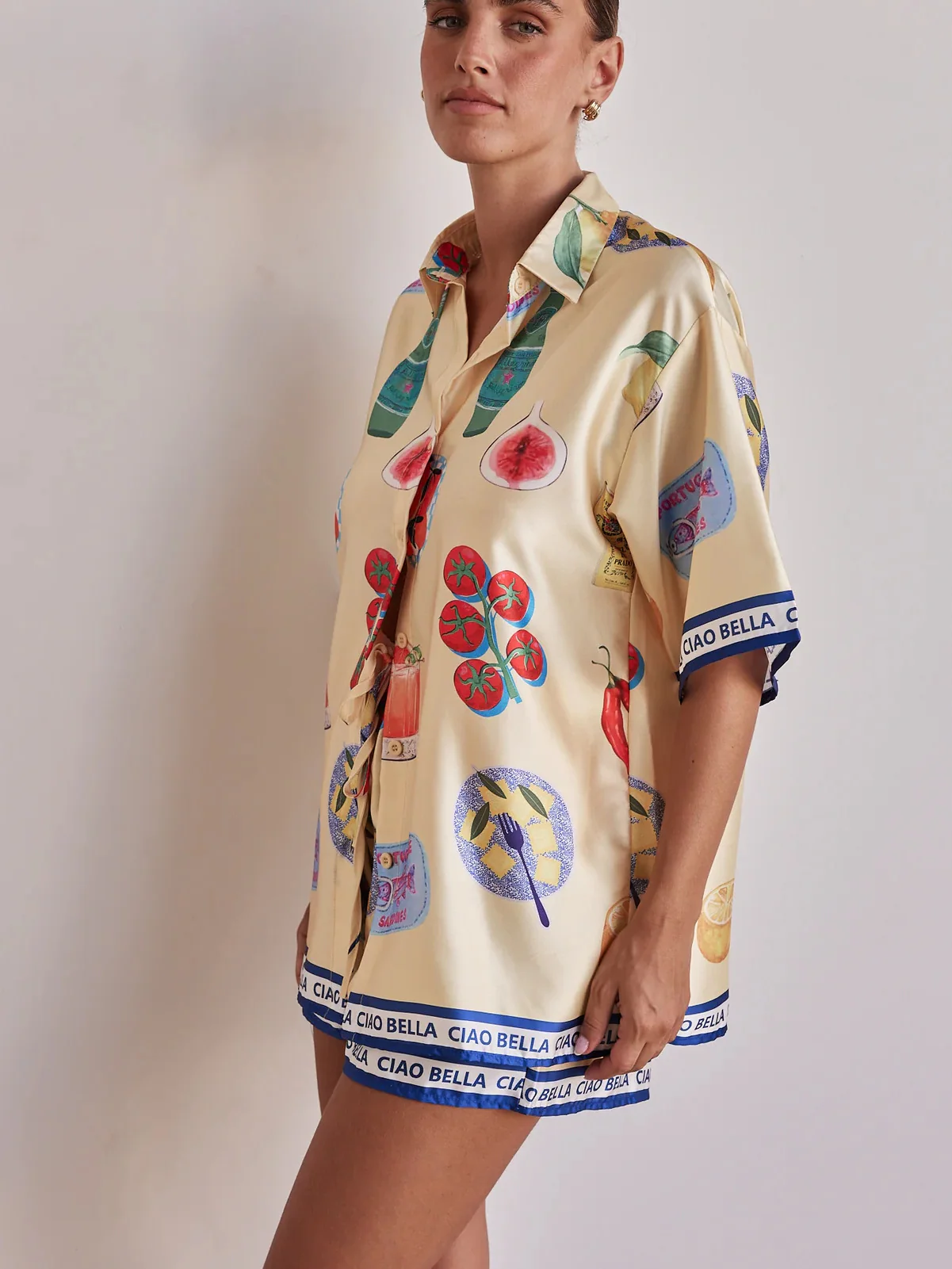 Chill Life Print Shorts Set - Image 3