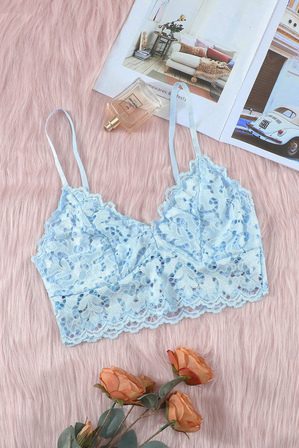 Chunky Lace Bralette Crop Top - Image 24