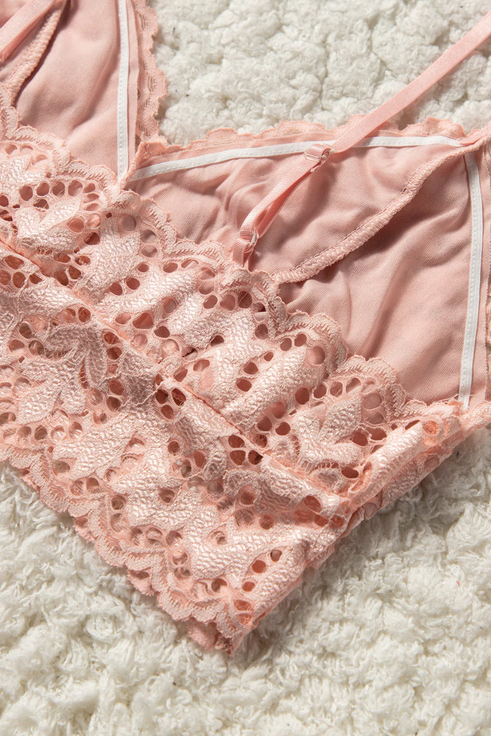 Chunky Lace Bralette Crop Top - Image 7