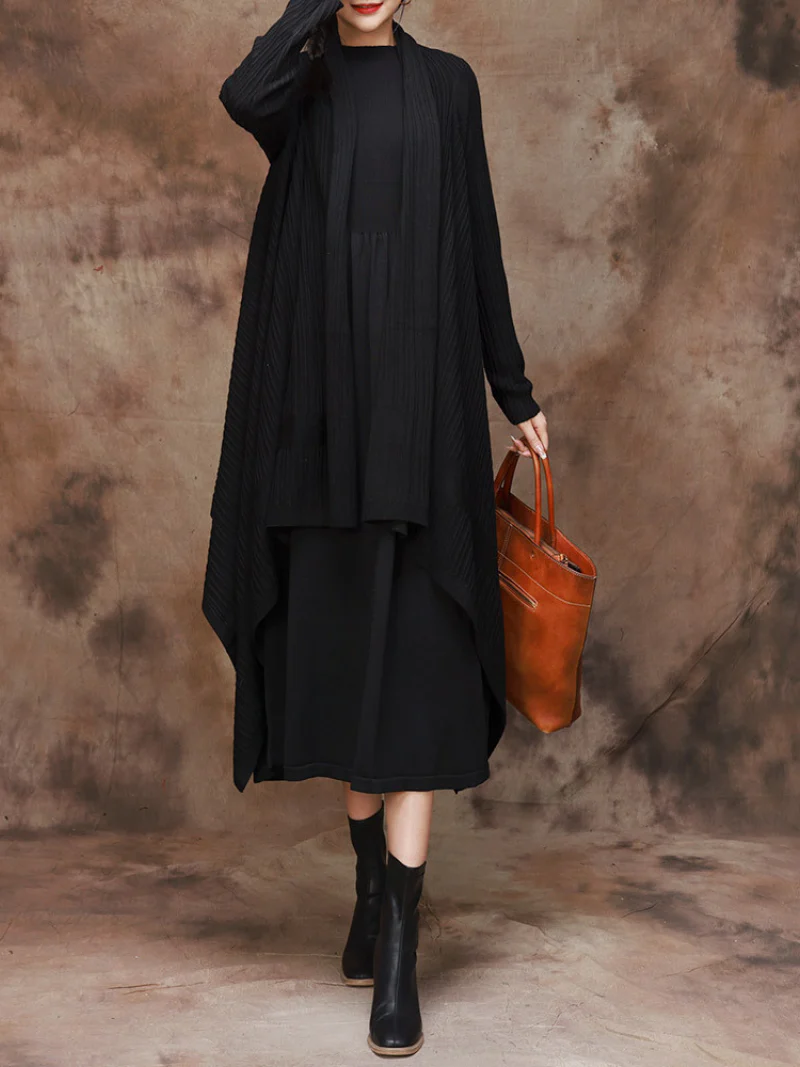 Classic Knitwear Comfy Street Hipster Knitted cardigan Coat - Image 2