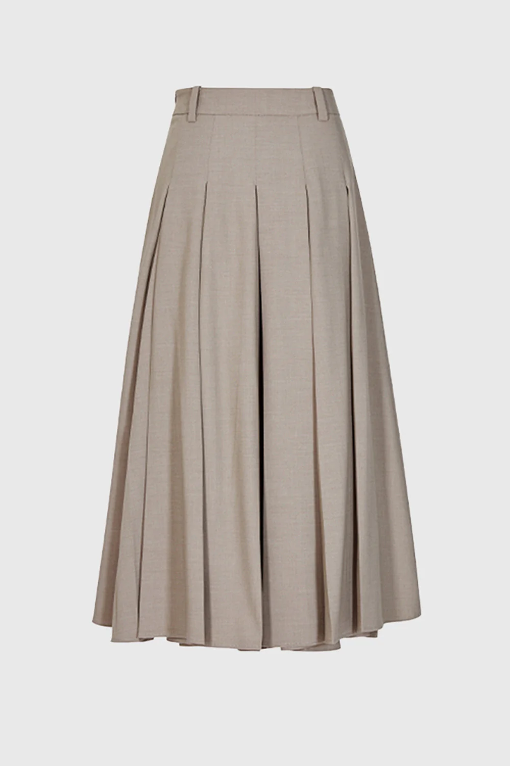 Classic Midi Skirt - Brown - Image 3