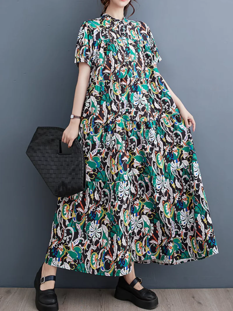 Close to My Heart Short-Sleeved Maxi Dress - Image 6