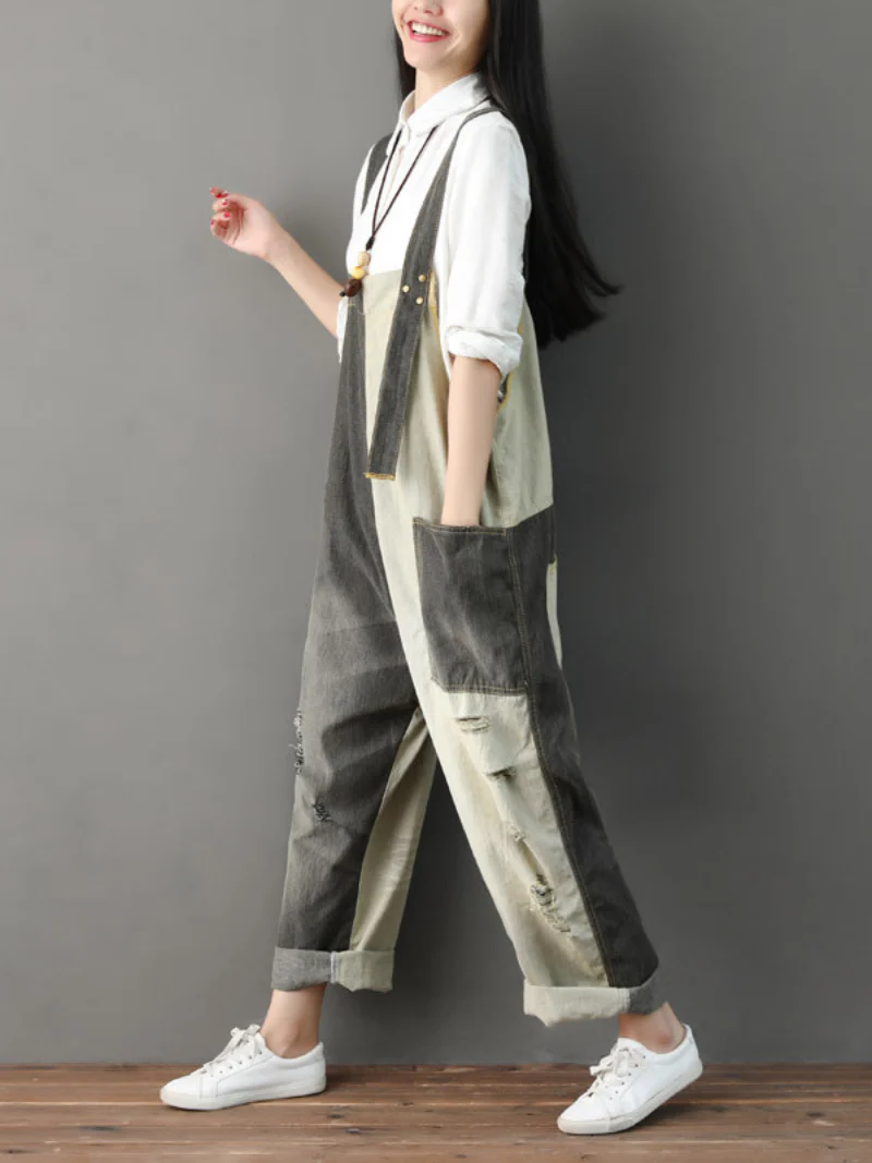 Close Your Eyes Denim Blue Overall Dungarees - Image 3