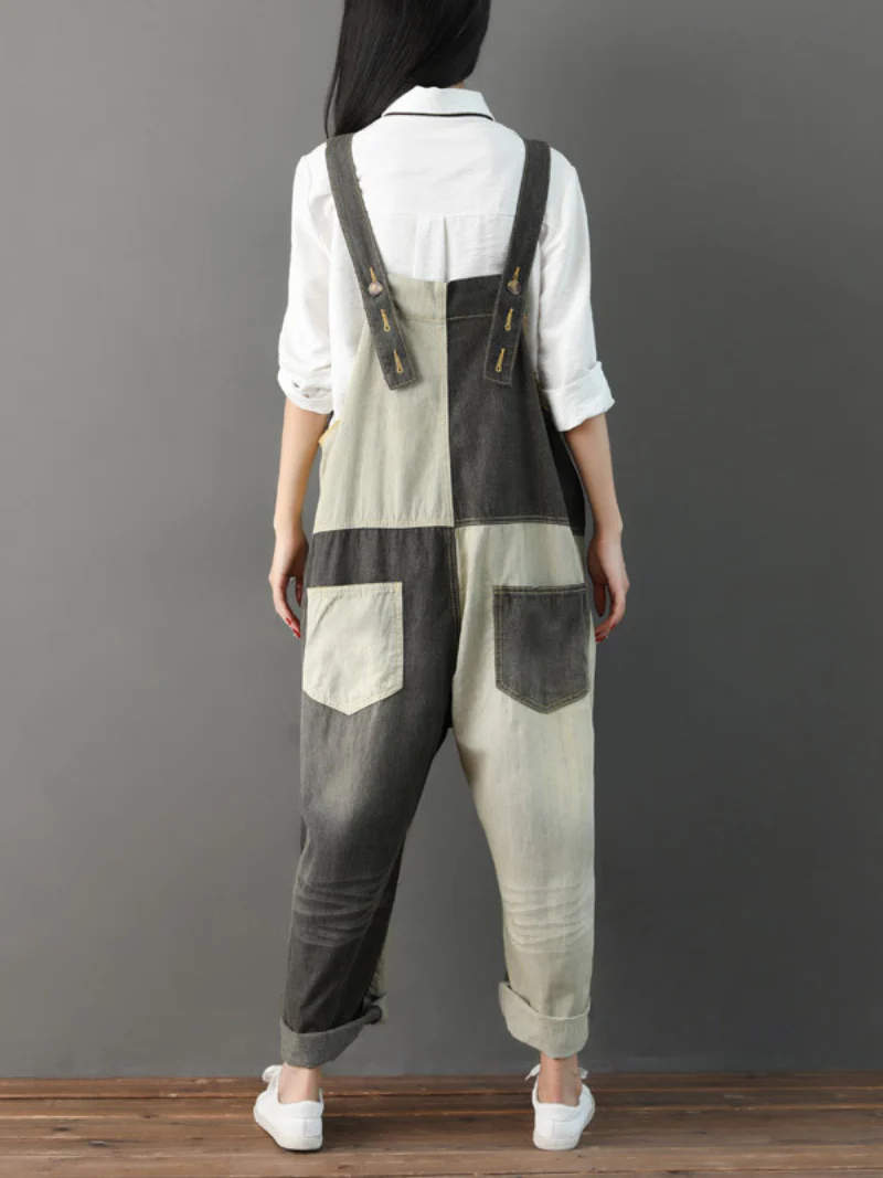 Close Your Eyes Denim Blue Overall Dungarees - Image 4