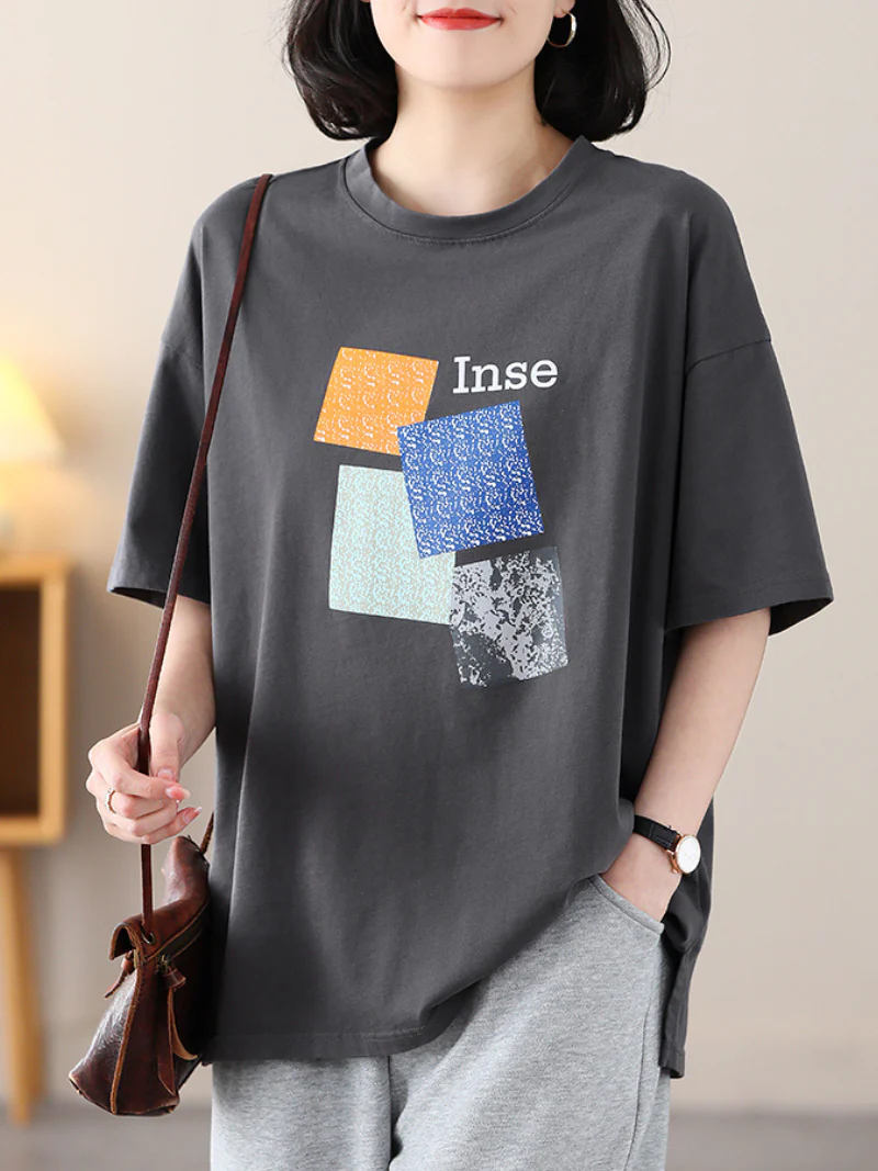 Close Your Eyes Loose Round Neck Top - Image 8