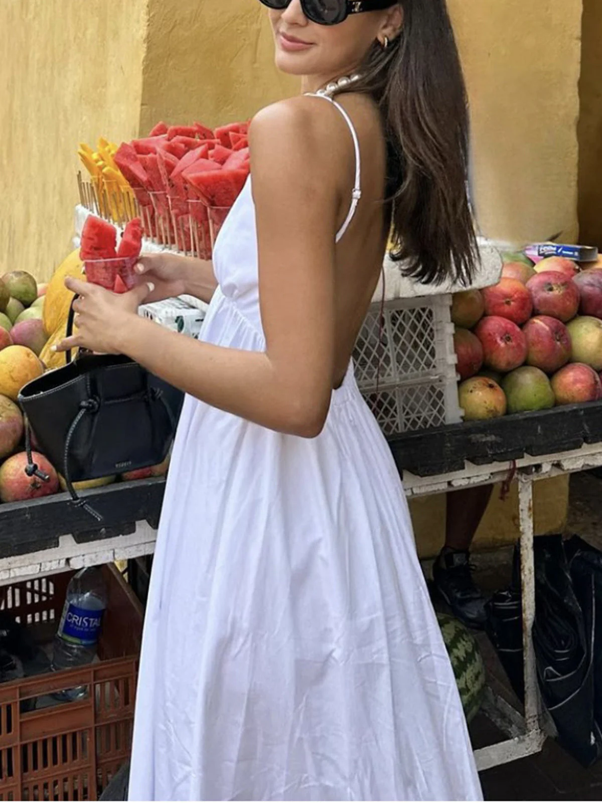 Coastal Cowgirl Open Back Long Dress - Image 3