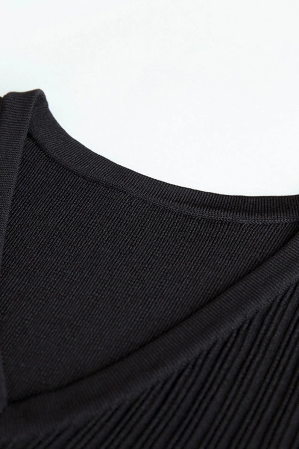 Contrast Dress - Black - Image 4