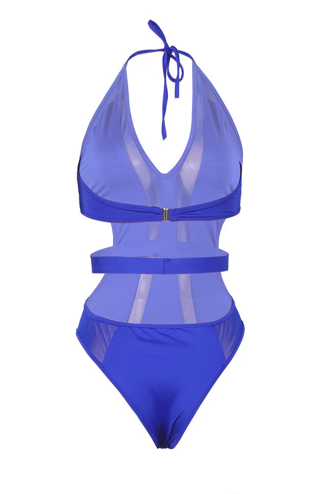 Mesh Halter One Piece Monokini - Image 11