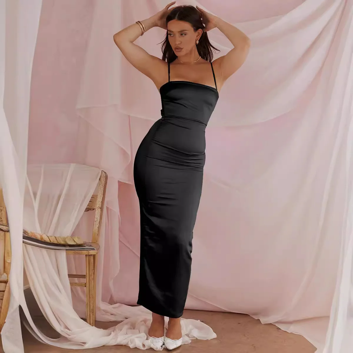 Costanza Light Jade Maxi Dress - Image 4