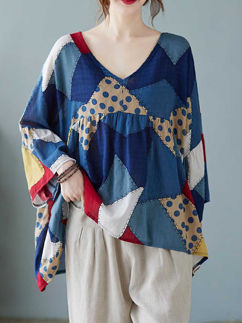 Cotton Multicolor Printed Top - Image 3