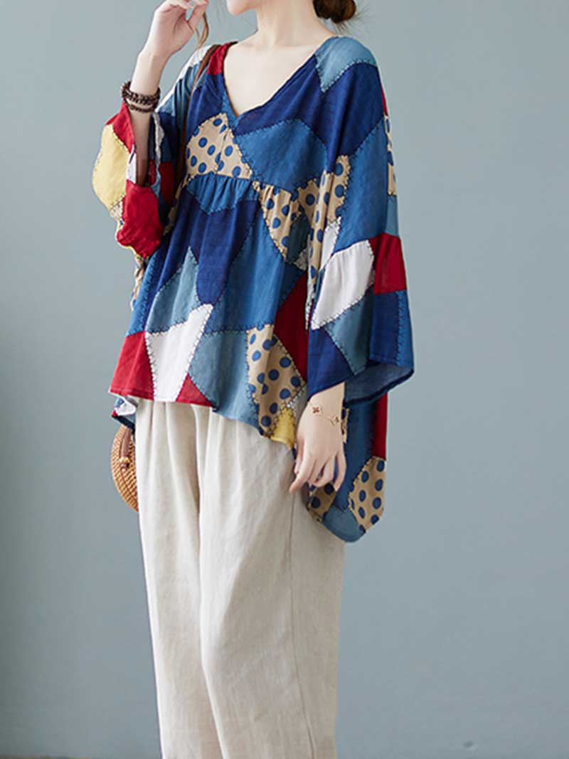 Cotton Multicolor Printed Top - Image 5