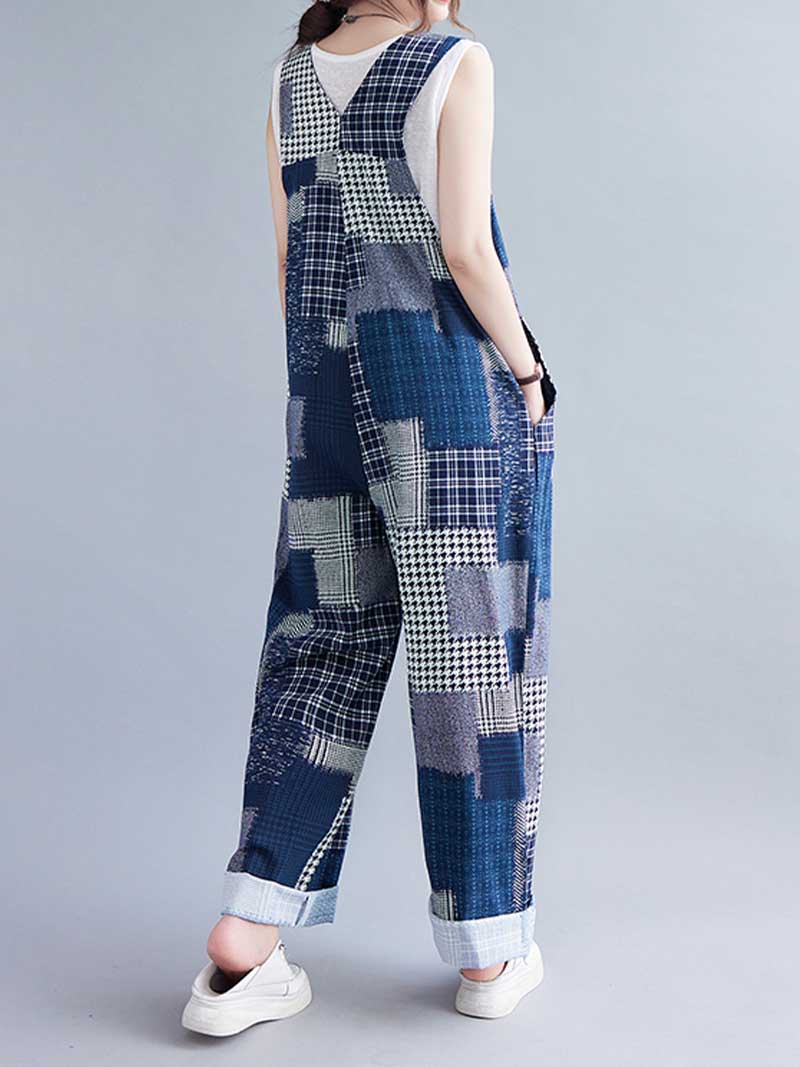 Cotton Sleeveless Blue Overall Dungaree - Image 2
