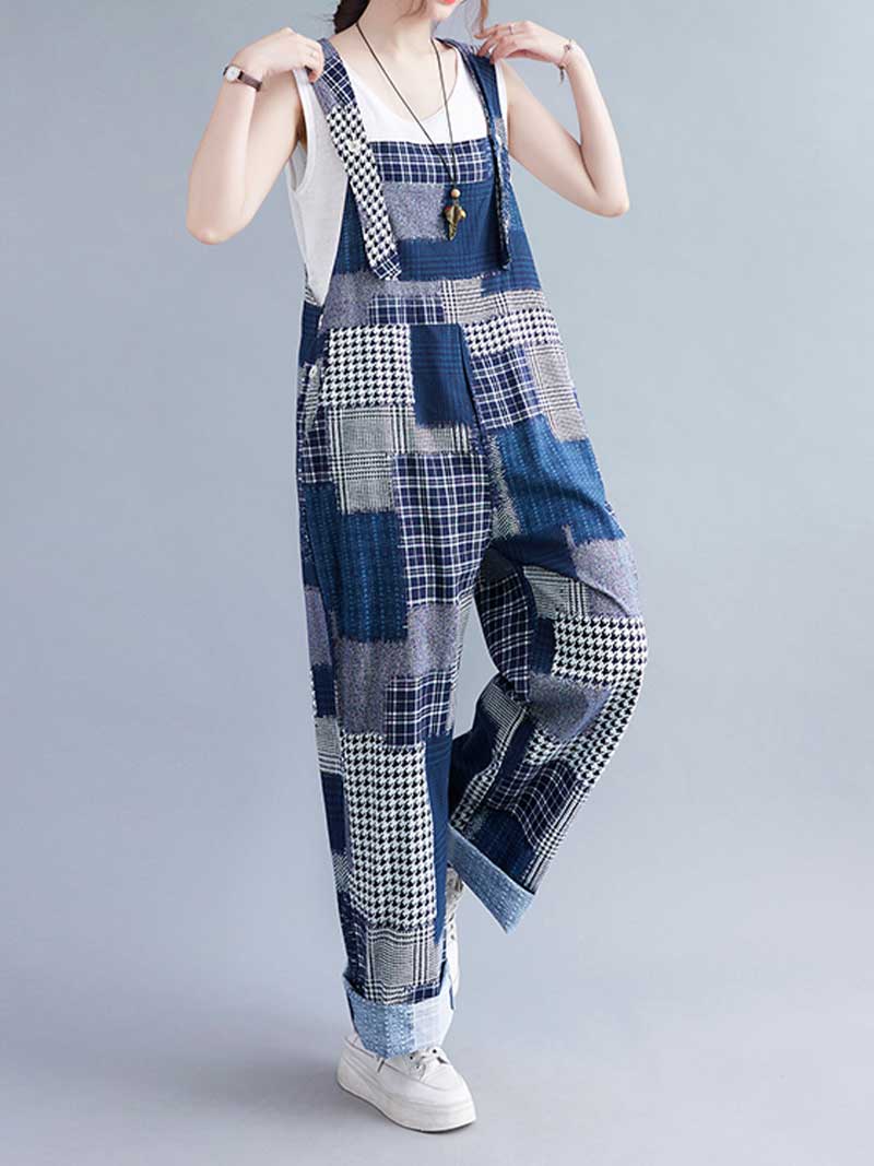 Cotton Sleeveless Blue Overall Dungaree - Image 3