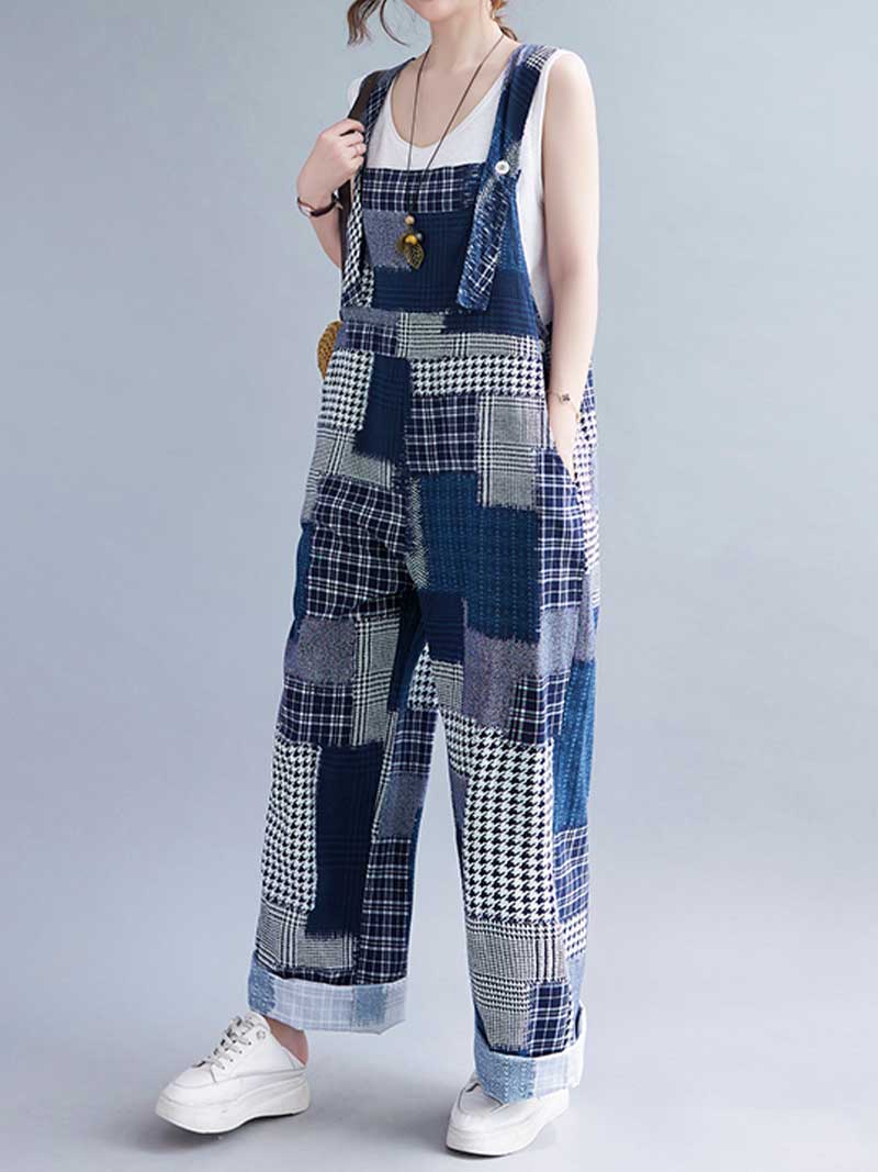 Cotton Sleeveless Blue Overall Dungaree - Image 6