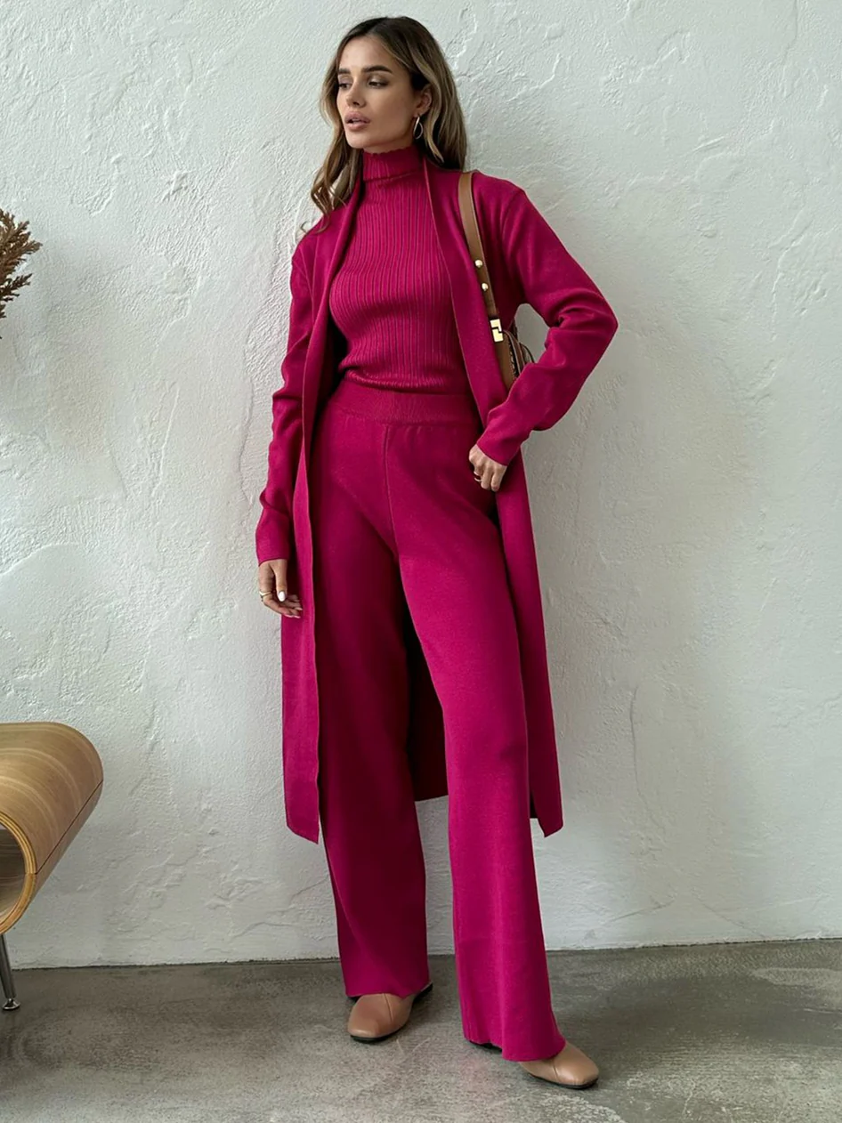 Cozy Cardigan Three Piece Set - Image 2