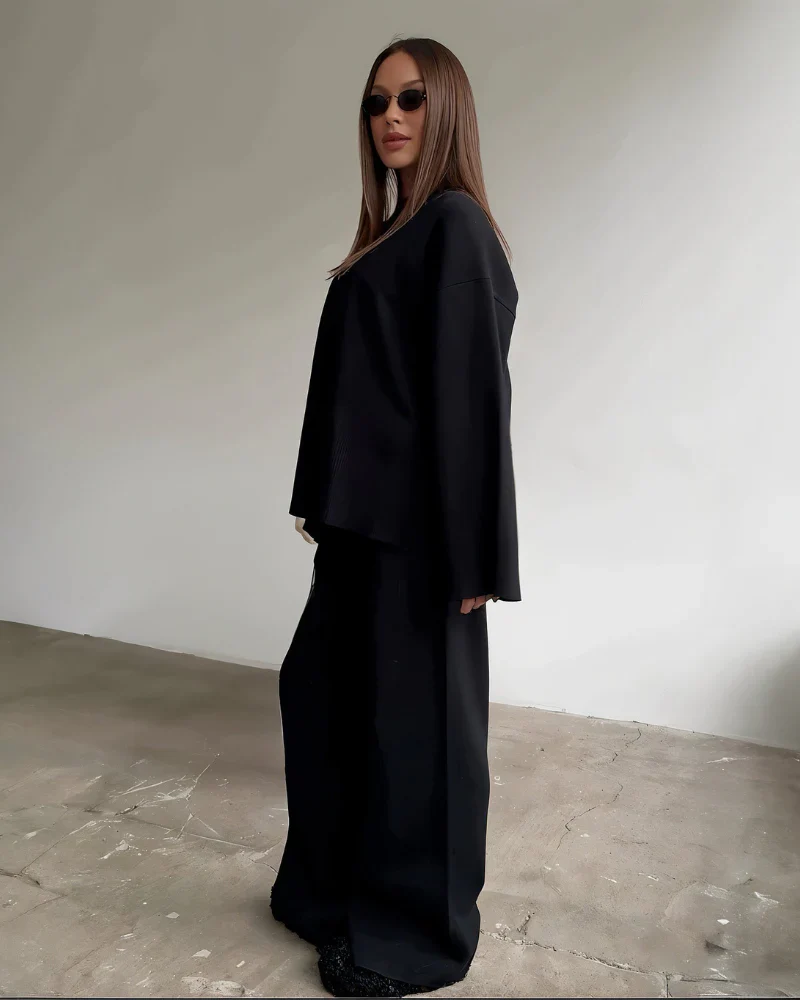Cozy two-piece long pants set - Image 4