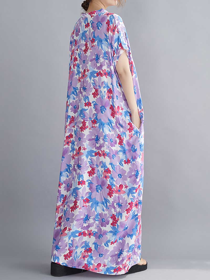 Crazy Love Floral Printed Kaftan Dress - Image 2