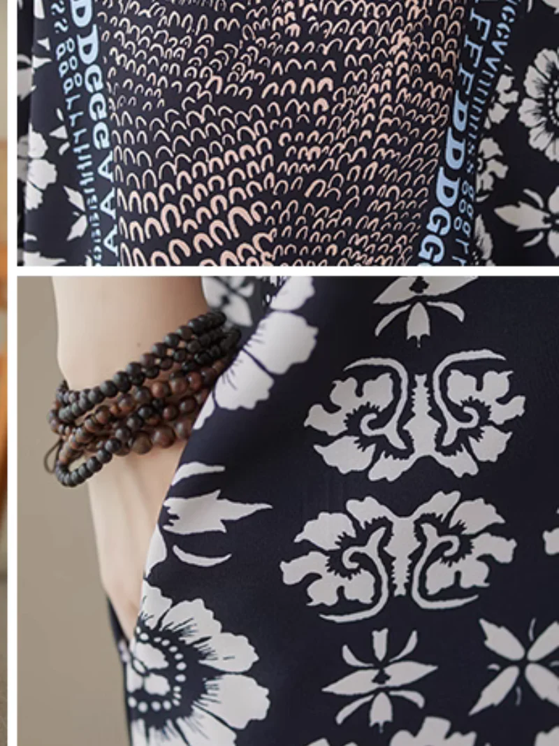 Crazy Love Alphabet Flower Kaftan Dress - Image 4