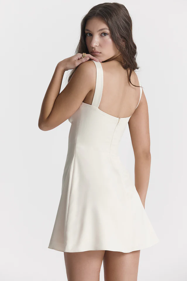 Cream White Mini Dress - Image 2