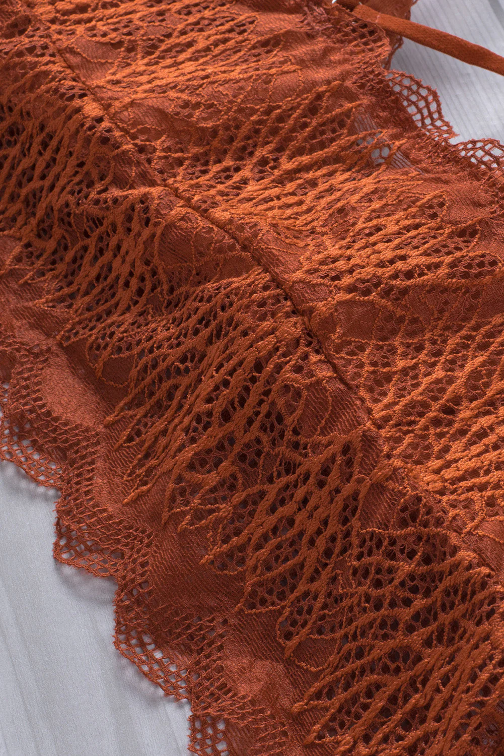 Criss Cross Spaghetti Strap Lace Bralette - Image 11