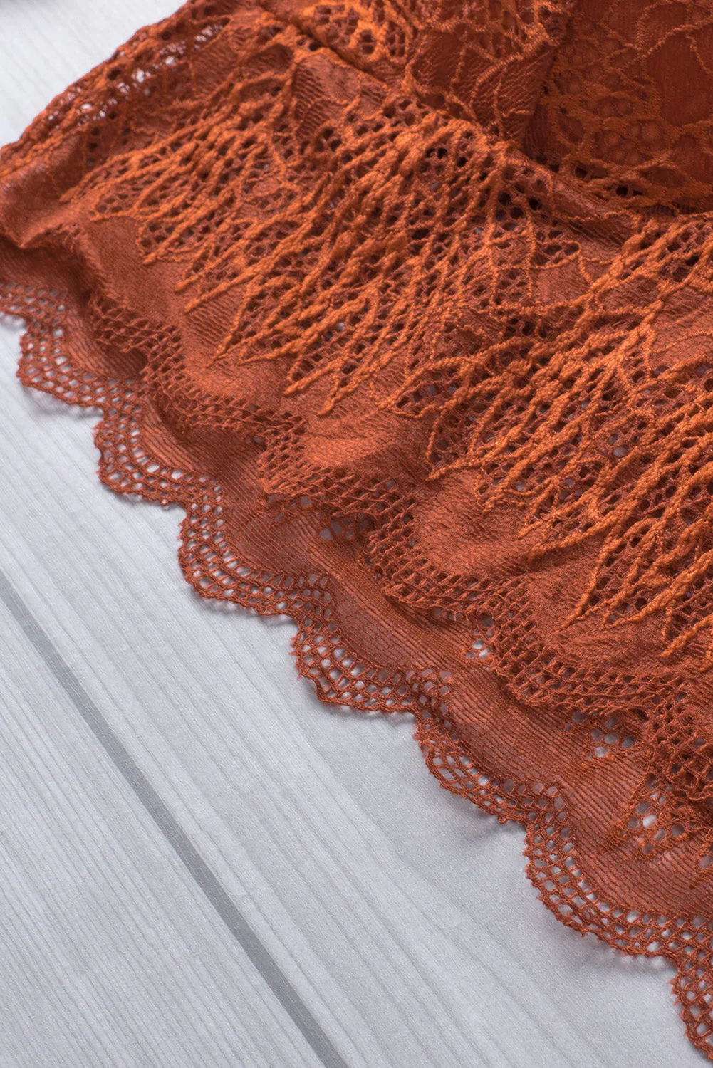 Criss Cross Spaghetti Strap Lace Bralette - Image 9