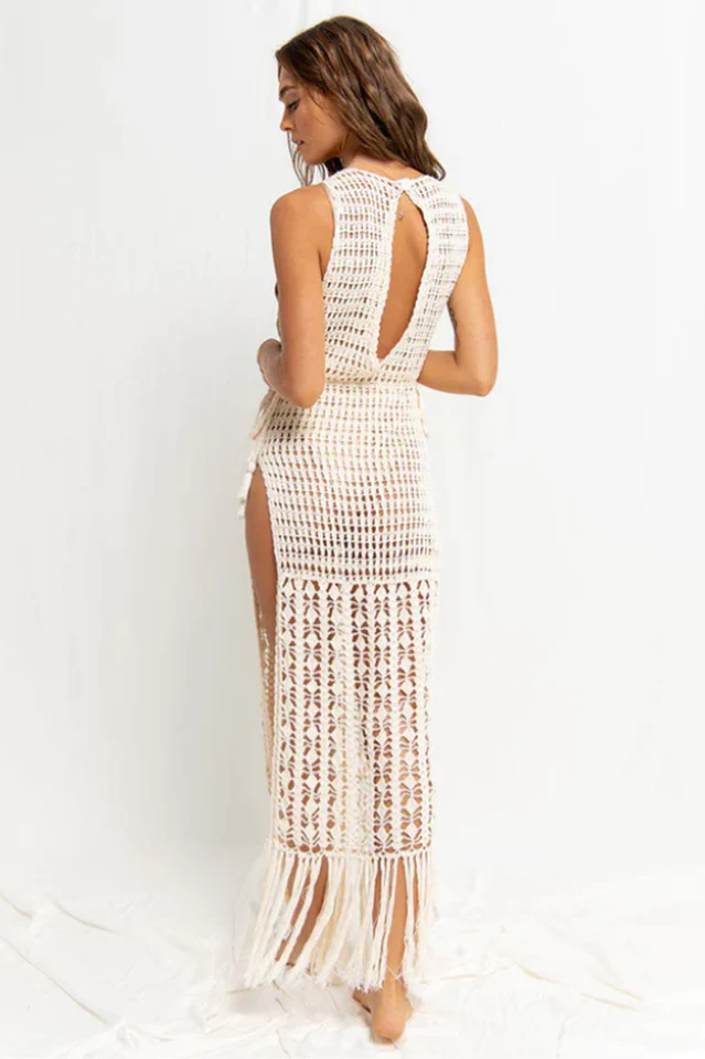Crochet High Neck Cover Up - Image 2