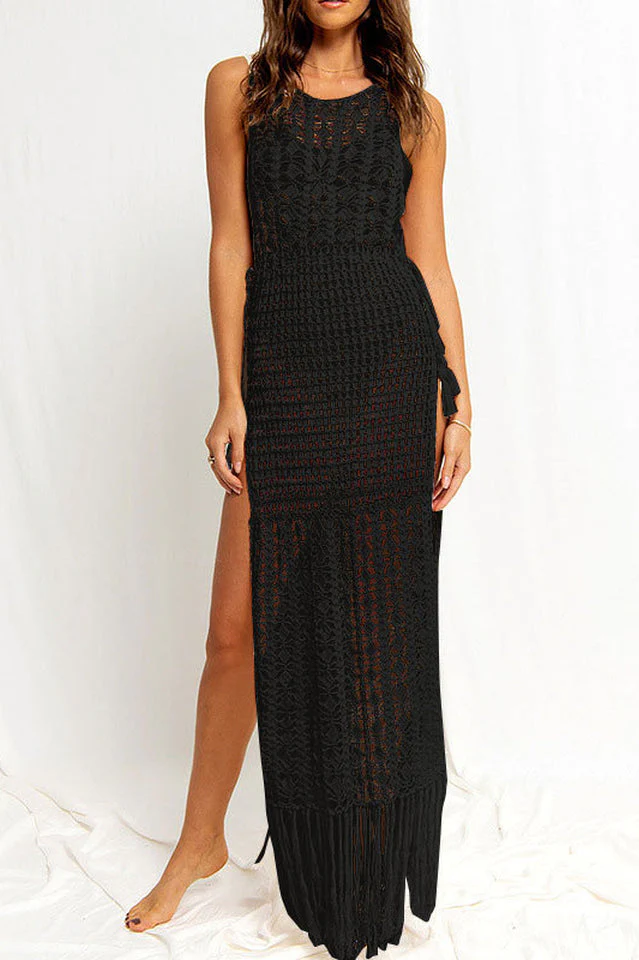 Crochet High Neck Cover Up - Image 6