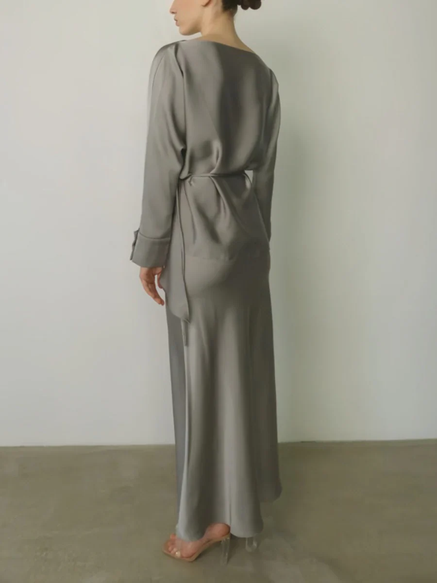 Cross Tie Back Solid Skirt Set - Image 3